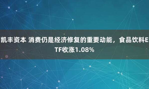 凯丰资本 消费仍是经济修复的重要动能，食品饮料ETF收涨1.08%